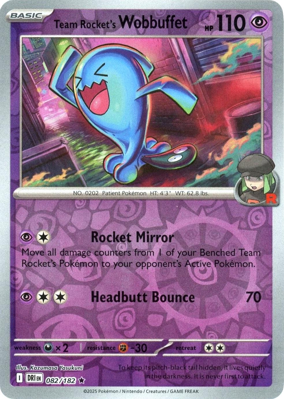 Team Rocket's Wobbuffet [Reverse Holo]